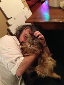 Peter Jackson's Facebook Post: "Back with Mr Smudge. A long day. A great day. Thank you all for being part of it! Now for some sleep!"