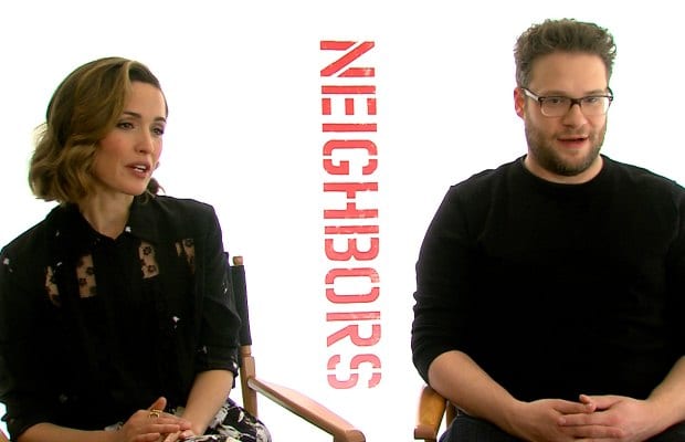 Neighbors Movie Seth Rogen Rose Bryne Baby Interview