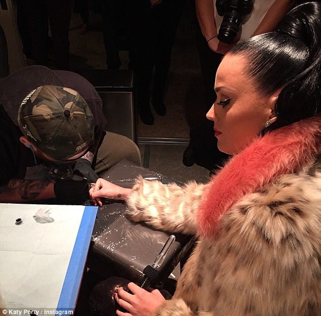 Katy Perry SuperBowl Tattoo