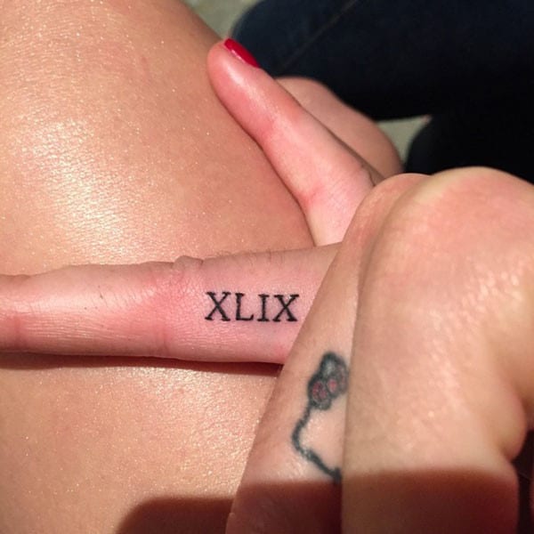 Katy Perry XLIX tattoo