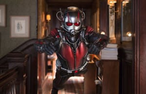 Scott trains in the Ant-Man suit.