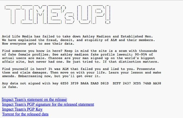 Ashley Madison Data Dump