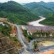 Construction site for a dam in Laos.