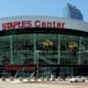 Staples Center arena in downtown Los Angeles, California.